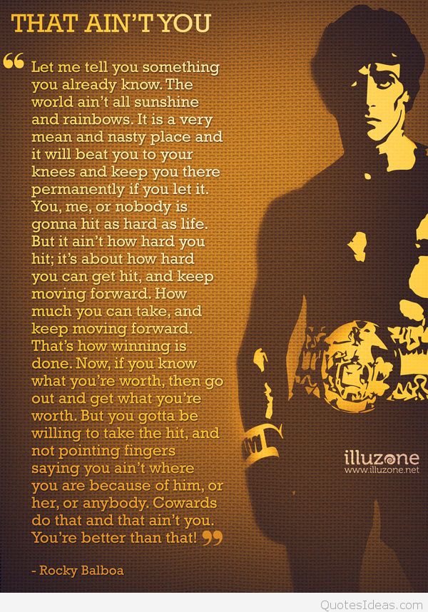 That Aint You Rocky Balboa Speech1 - Aint You Rocky Balboa - HD Wallpaper 