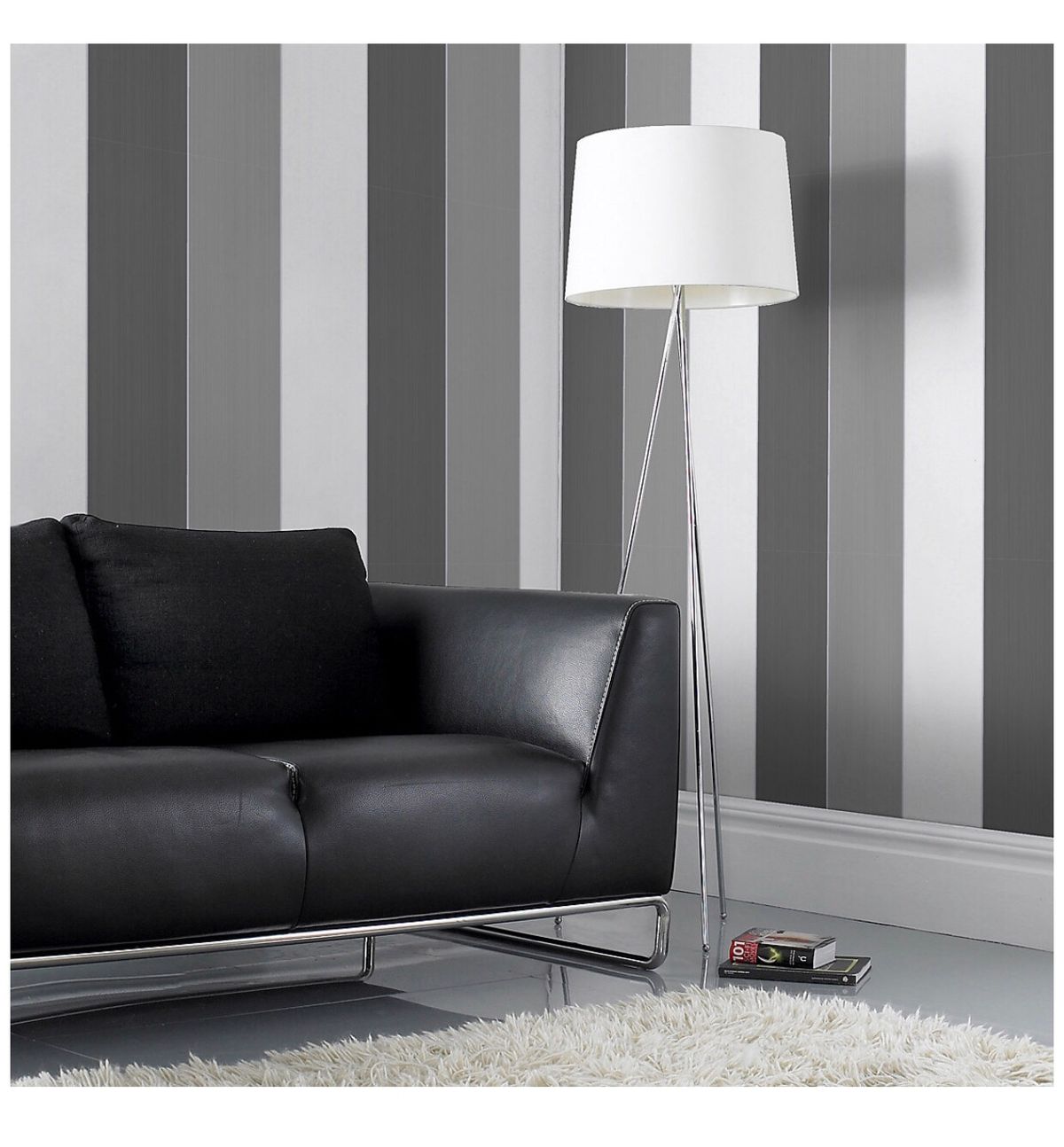Black And White Striped Wallpaper Bedroom Medium Size - Colours Unity Stripe - HD Wallpaper 