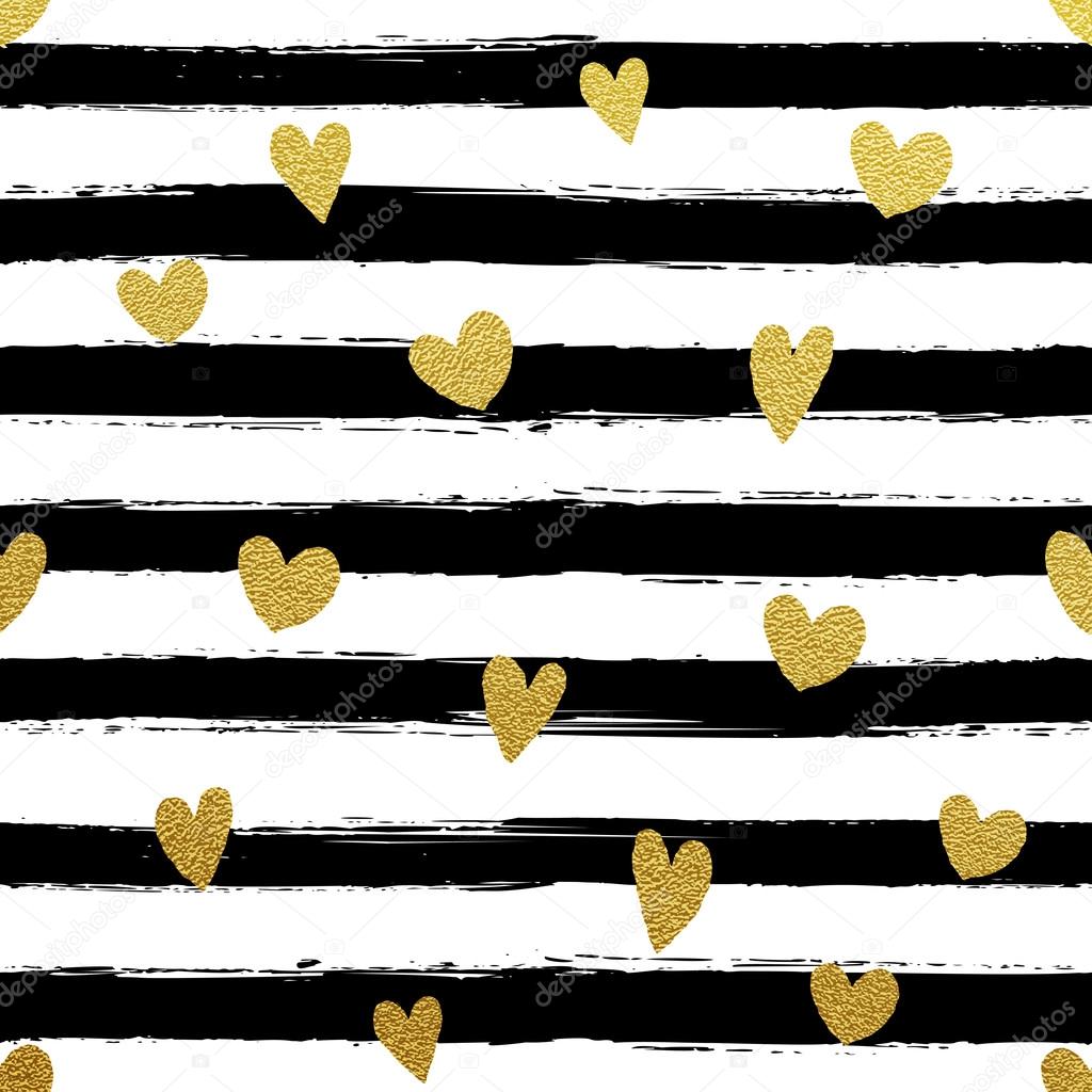 Gold And White Striped - HD Wallpaper 