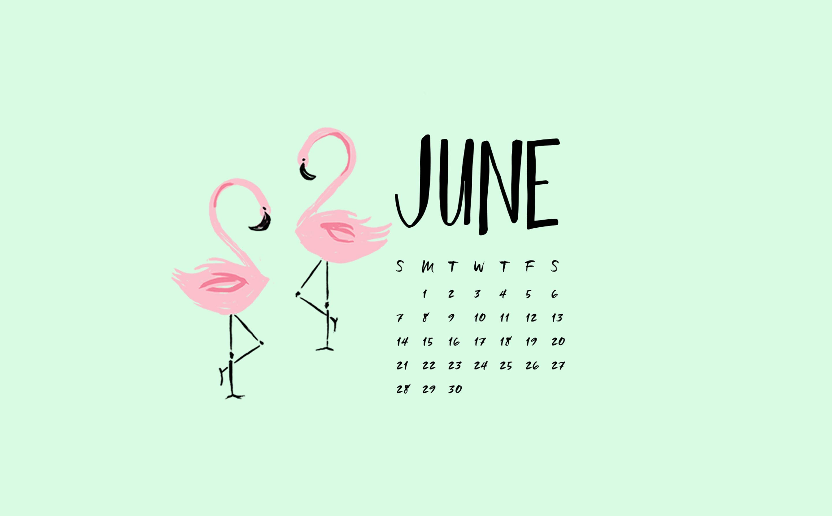 June 2018 Calendar Desktop - HD Wallpaper 