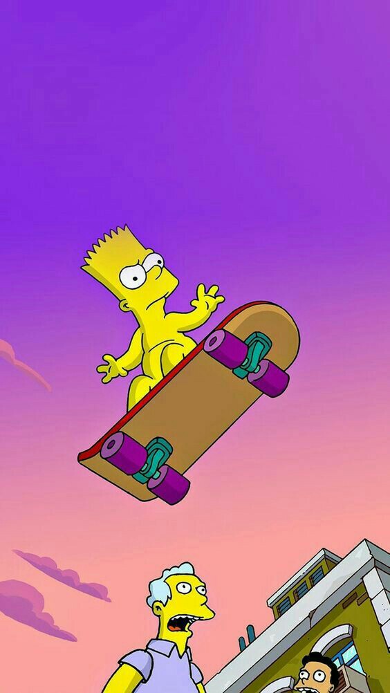 Bart, Simpsons, And Wallpaper Image - Cartoon Wallpaper Iphone 7 - HD Wallpaper 