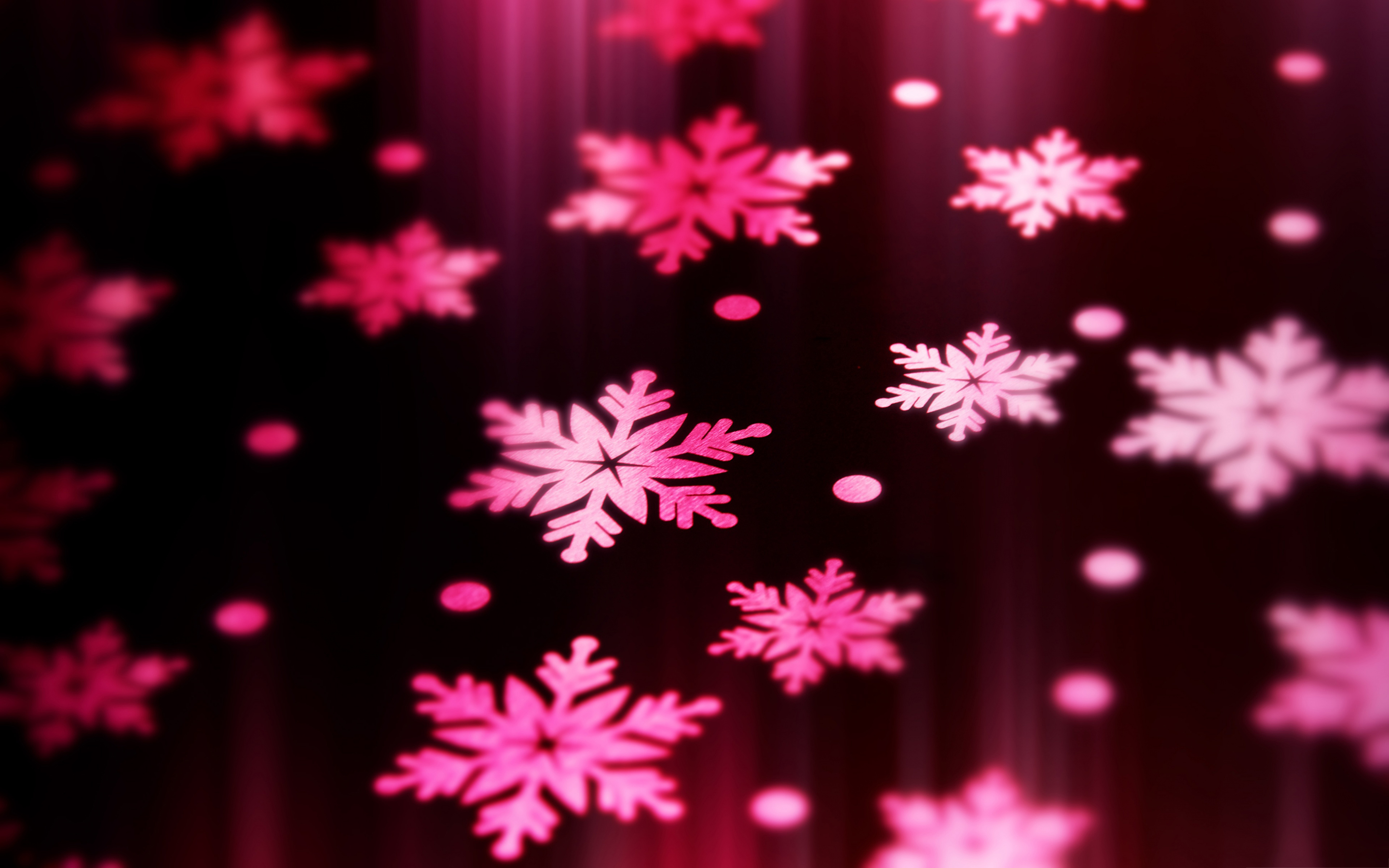 Pink Snowflake Wallpaper Hd - HD Wallpaper 