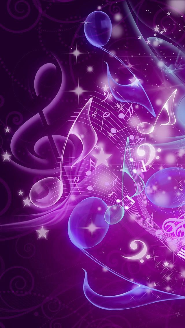 Music Wallpaper Purple - HD Wallpaper 
