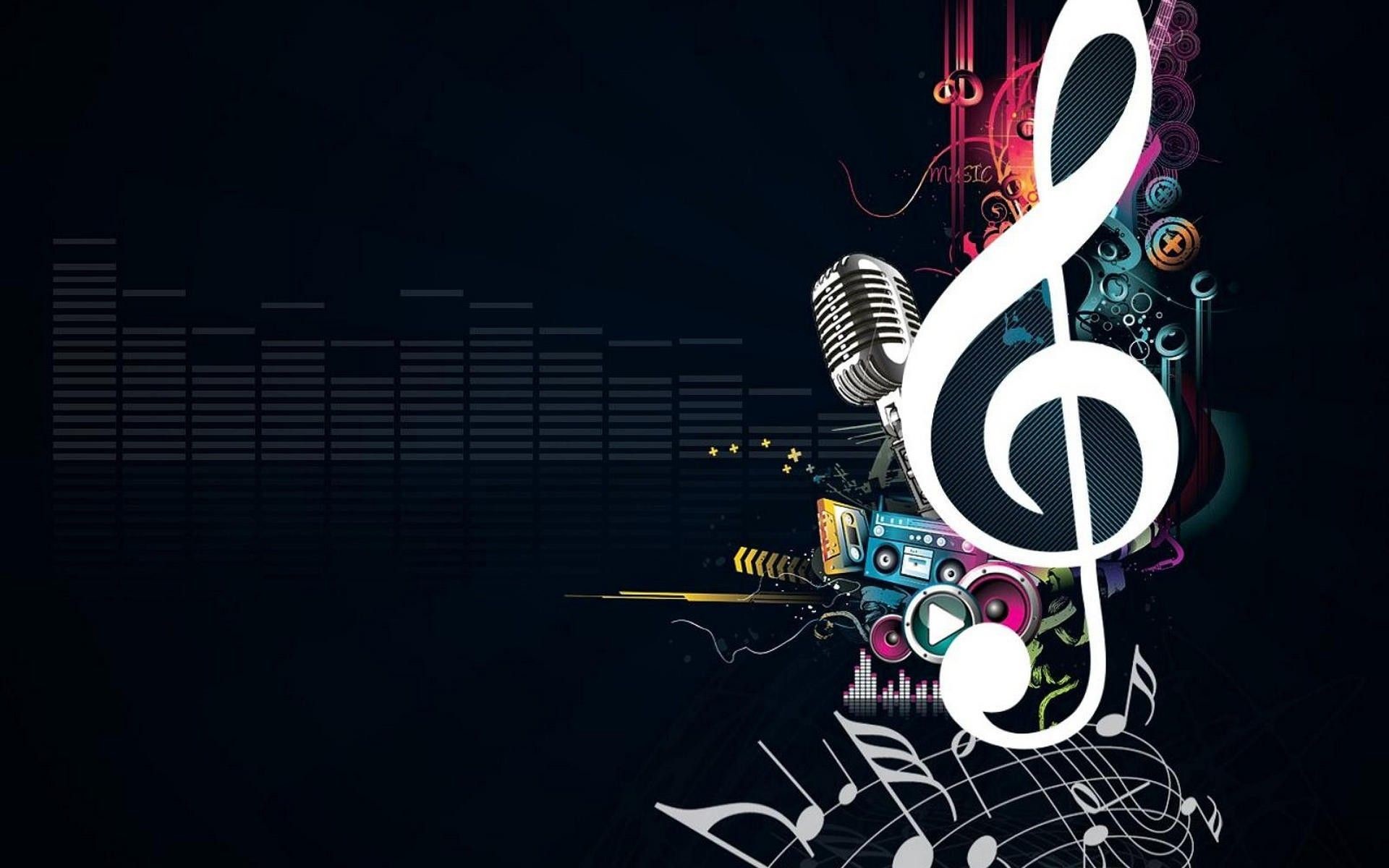 1920x1200, Abstract Music Notes Wallpaper - Music Notes Wallpaper Hd - HD Wallpaper 