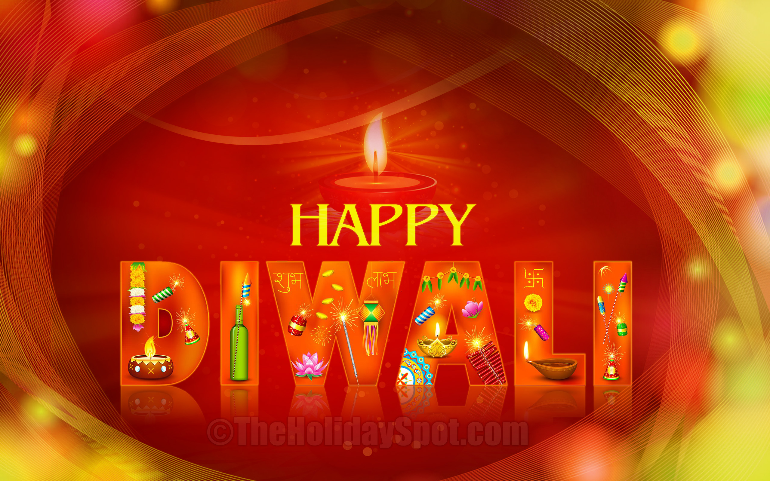 Happy Diwali Wallpaper - Diwali And Chhath Puja - 2560x1600 Wallpaper -  