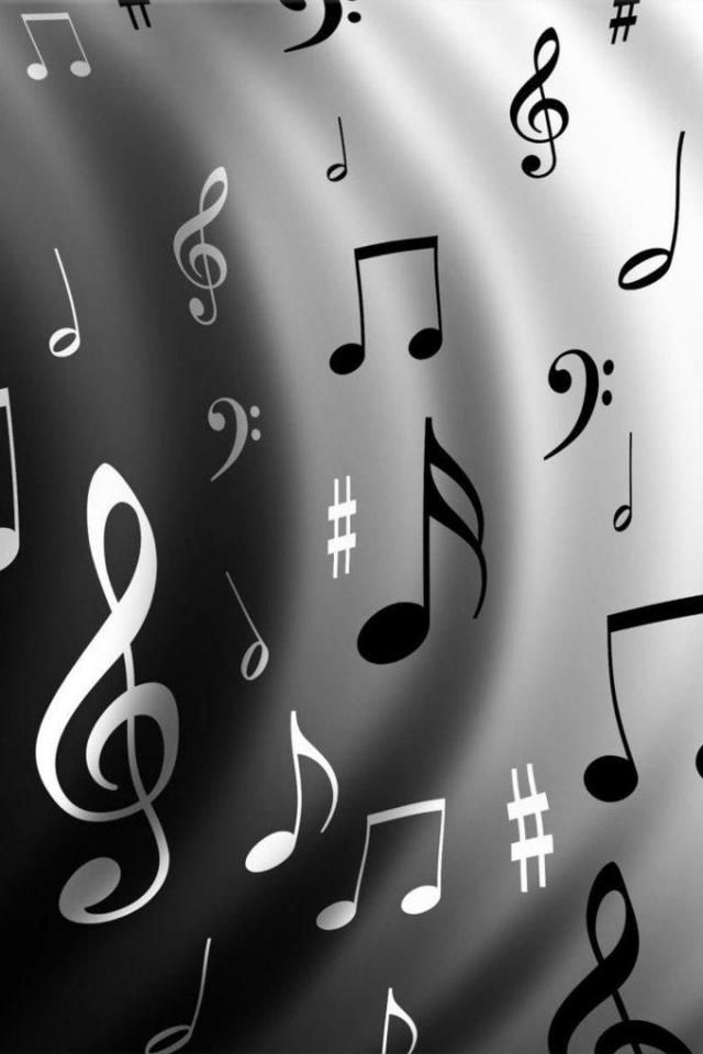 Music Notes Wallpaper Iphone - HD Wallpaper 