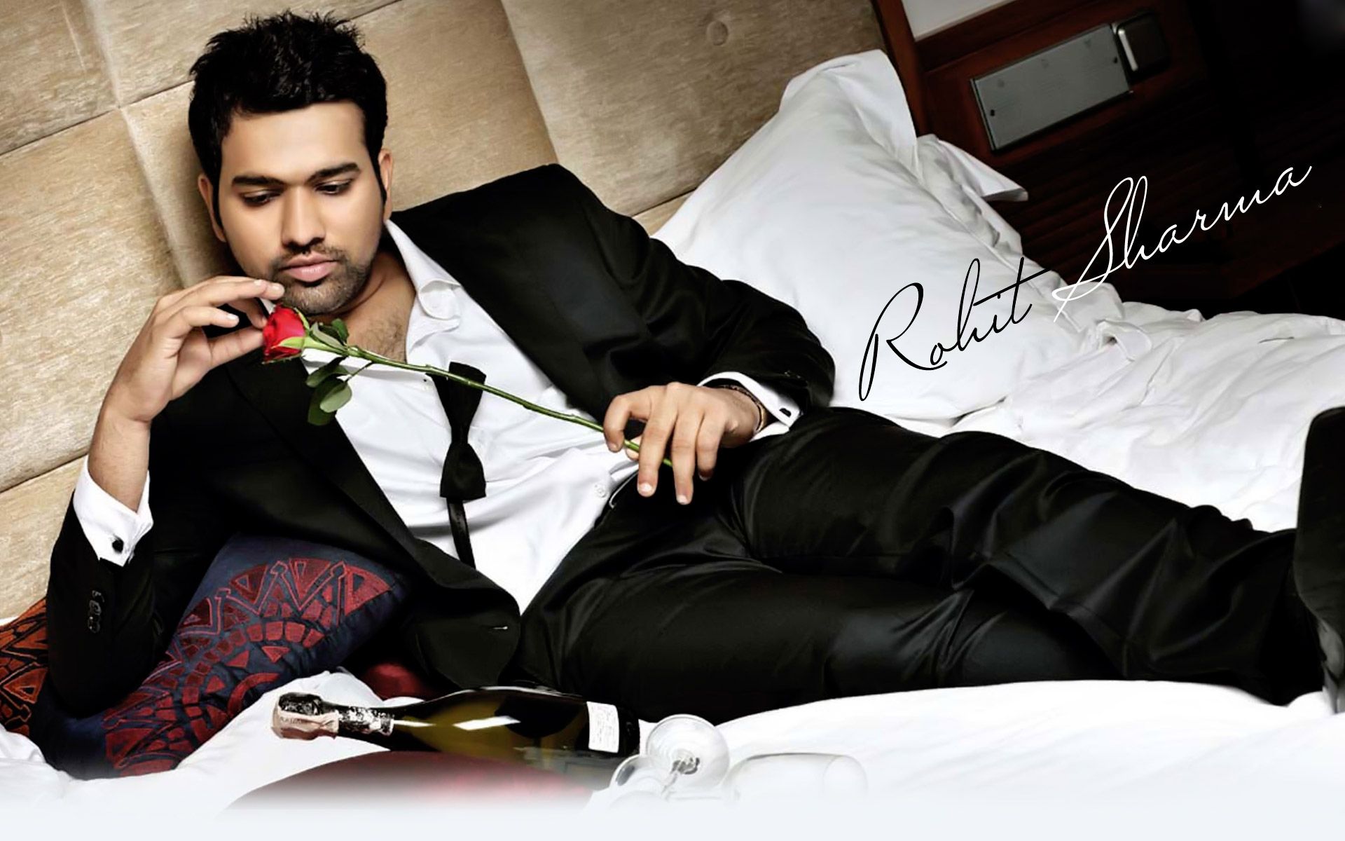 Rohit Sharma In Home - 1920x1200 Wallpaper 