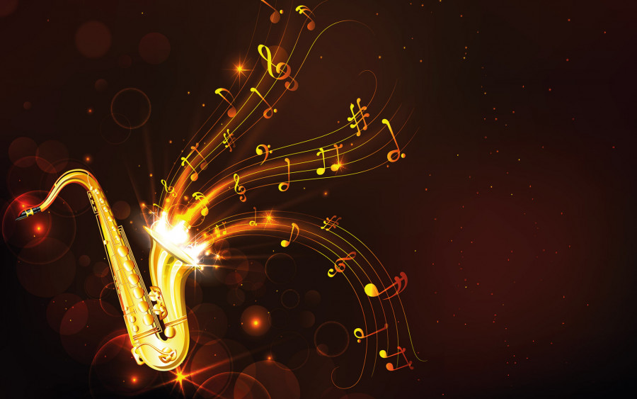 Goldene Musik Wallpaper - Golden Music Vector - HD Wallpaper 