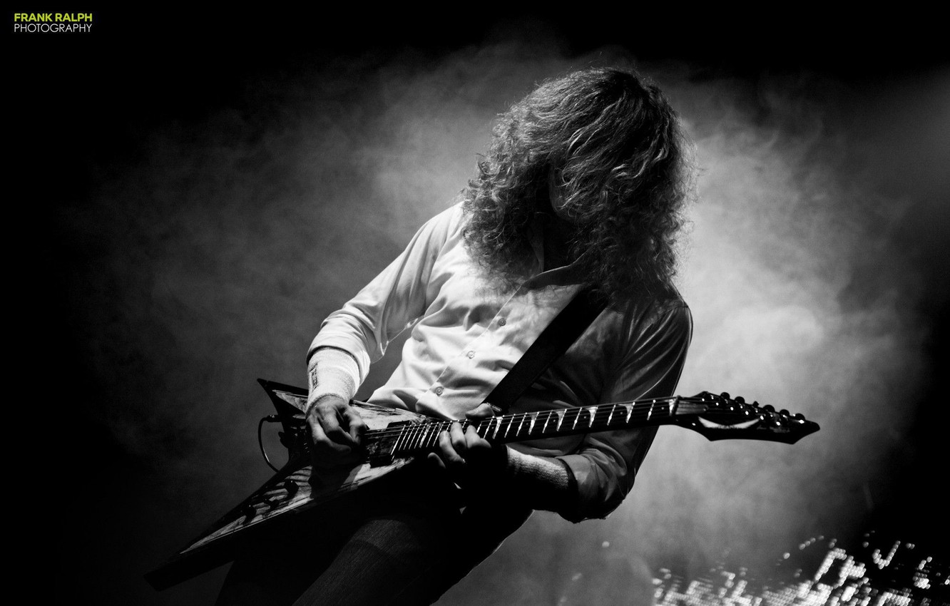 Photo Wallpaper Scene, Guitar, Concert, Metal, Megadeth, - HD Wallpaper 