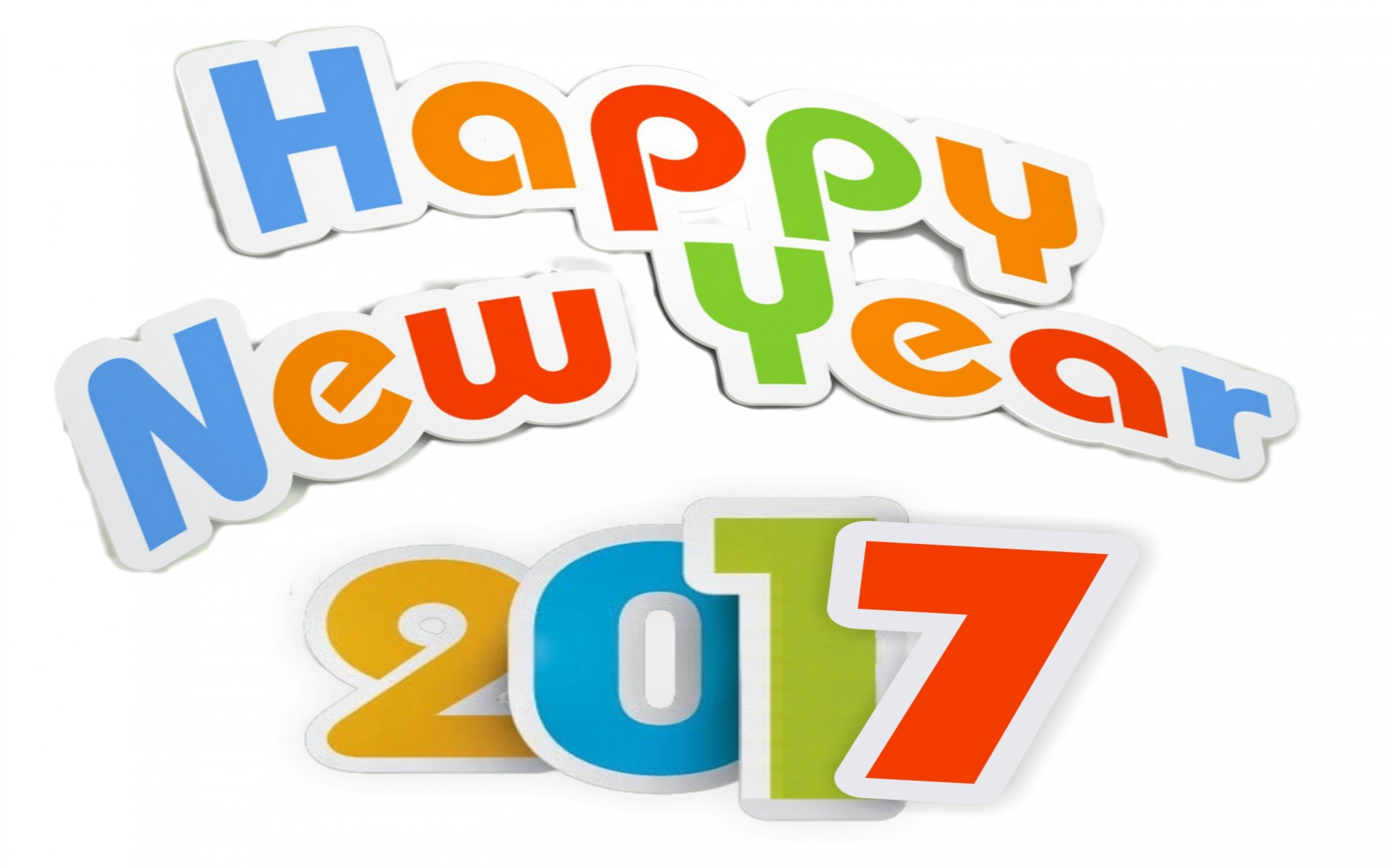 2017 Happy New Year Wallpaper - New Year - HD Wallpaper 