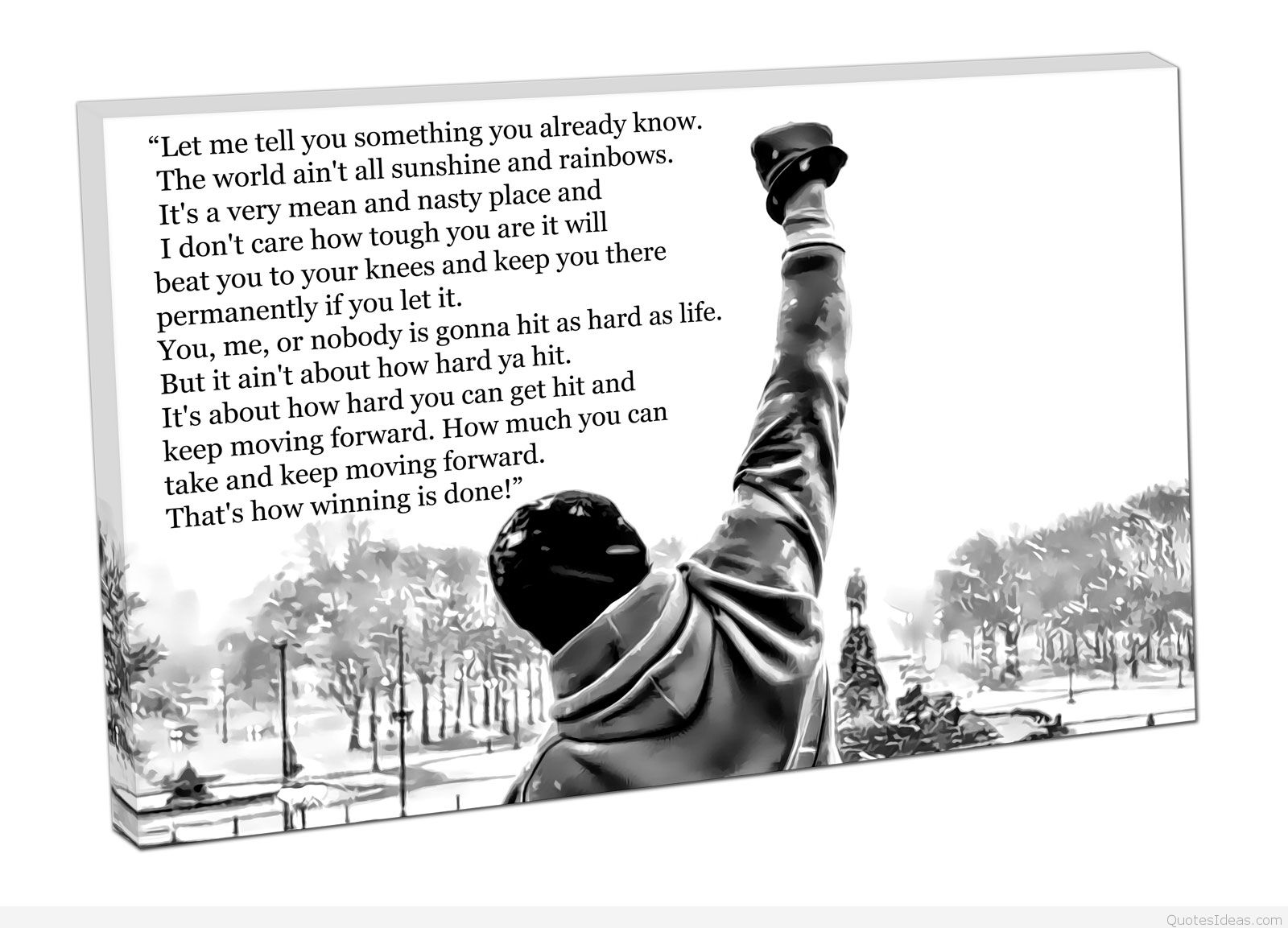 Rocky Balboa Quotes Hd Wallpaper - Motivation Rocky Balboa Quotes - HD Wallpaper 