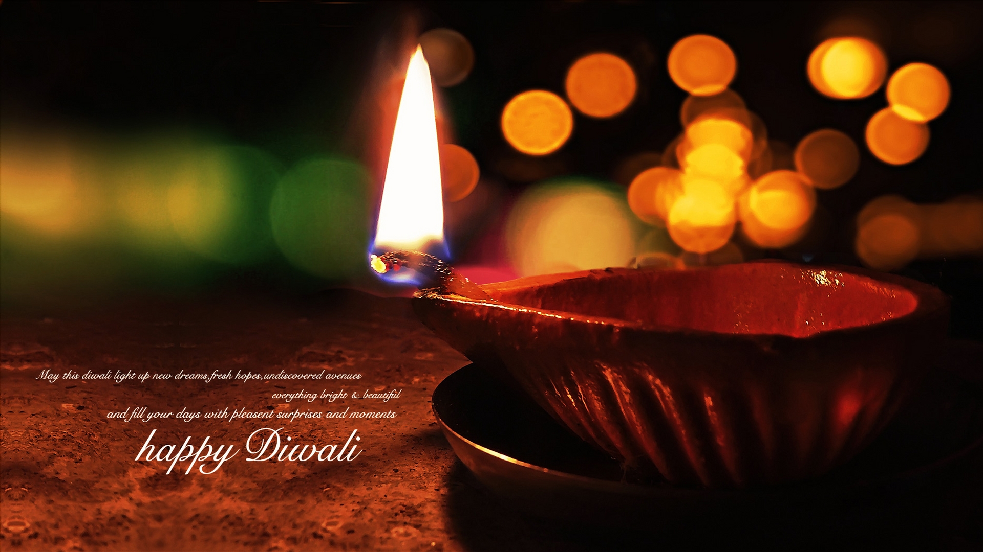 Diwali Wallpaper - Beautiful Happy Deepavali Wishes - HD Wallpaper 