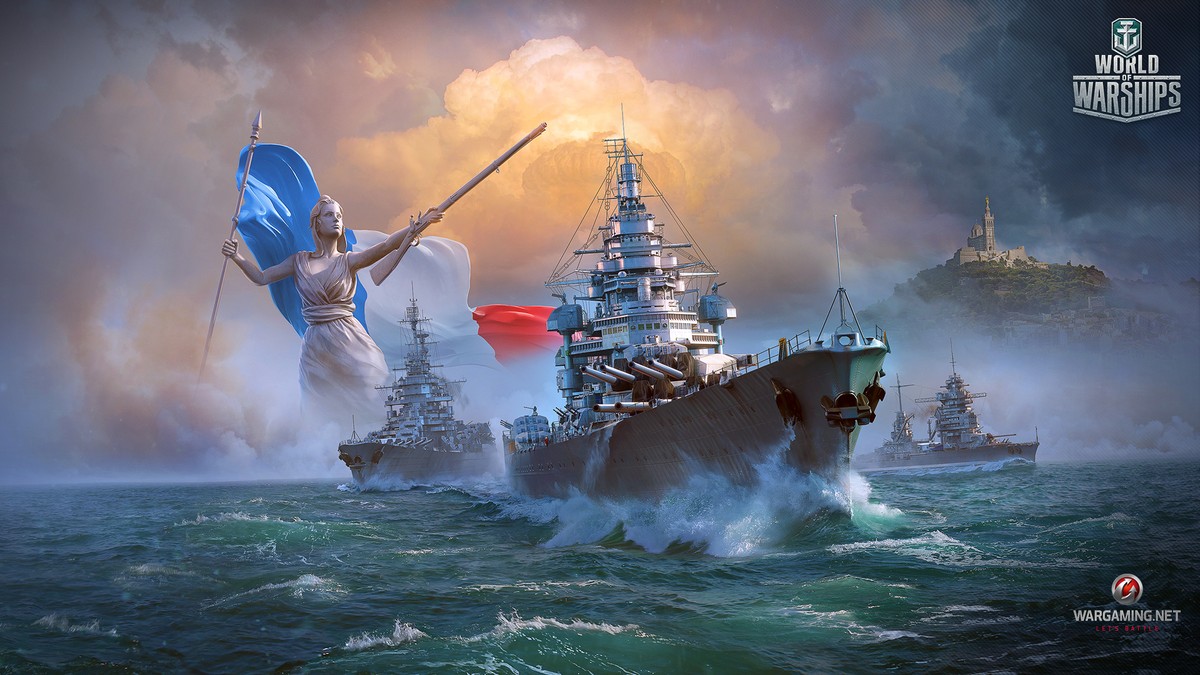 World Of Warships French Battleships - HD Wallpaper 