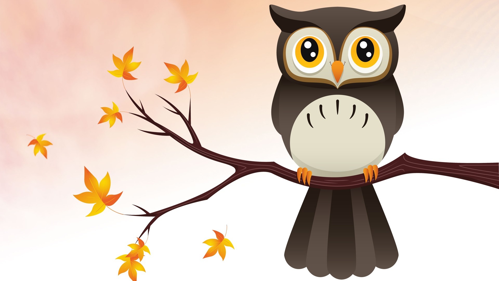 Cute Owl Background Hd - Cute Owl Wallpaper Hd - HD Wallpaper 