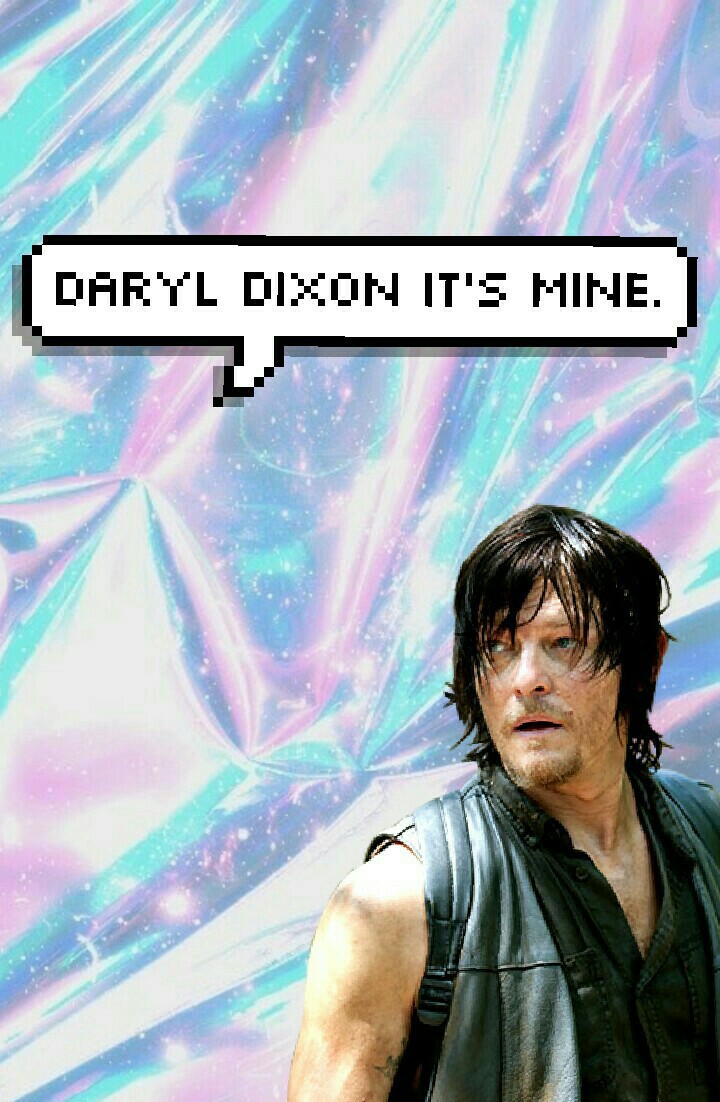 The Walking Dead Daryl Dixon And Norman Reedus Image Holographic Color 7x1102 Wallpaper Teahub Io