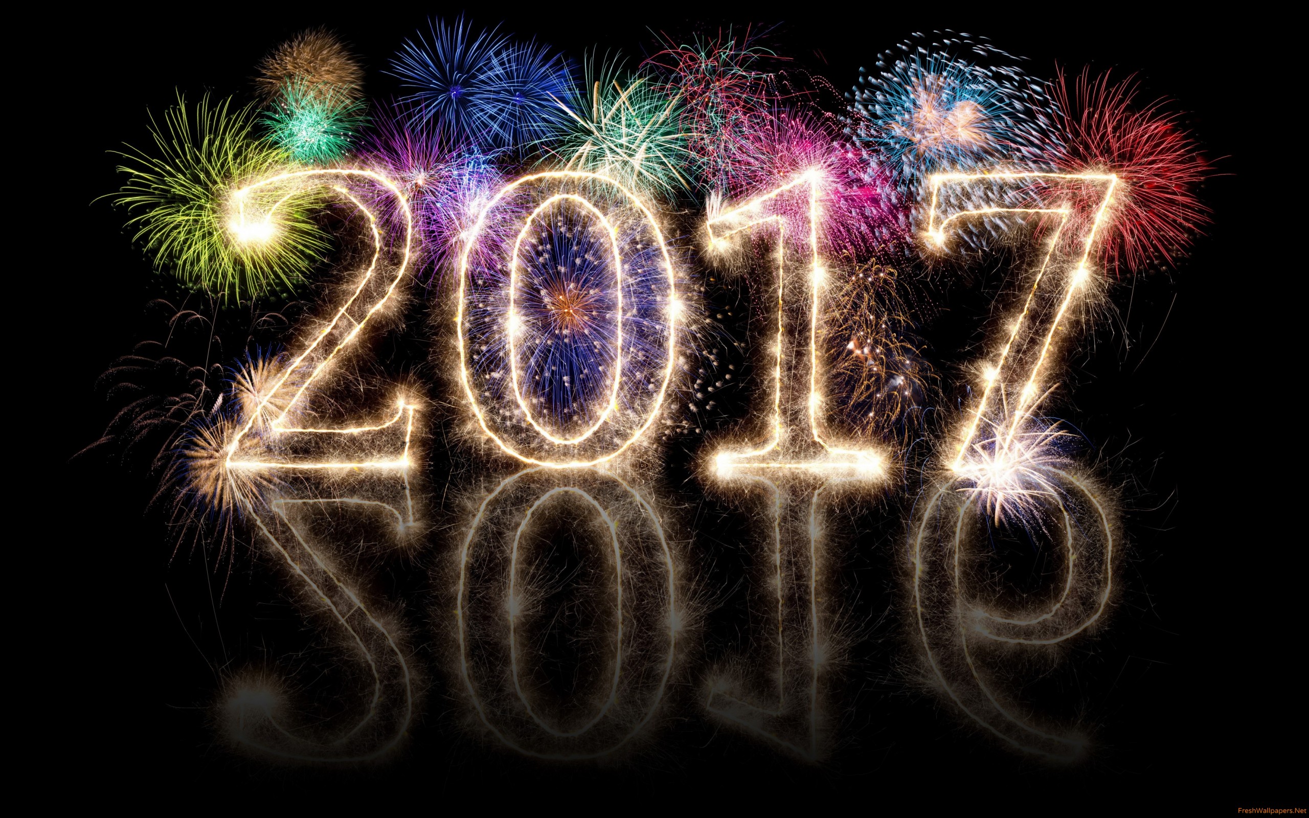 Happy New Year 4k - HD Wallpaper 