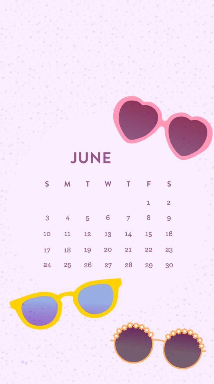 Cool June 2018 Iphone Calendar Image - June 2018 Iphone Calendar Background - HD Wallpaper 