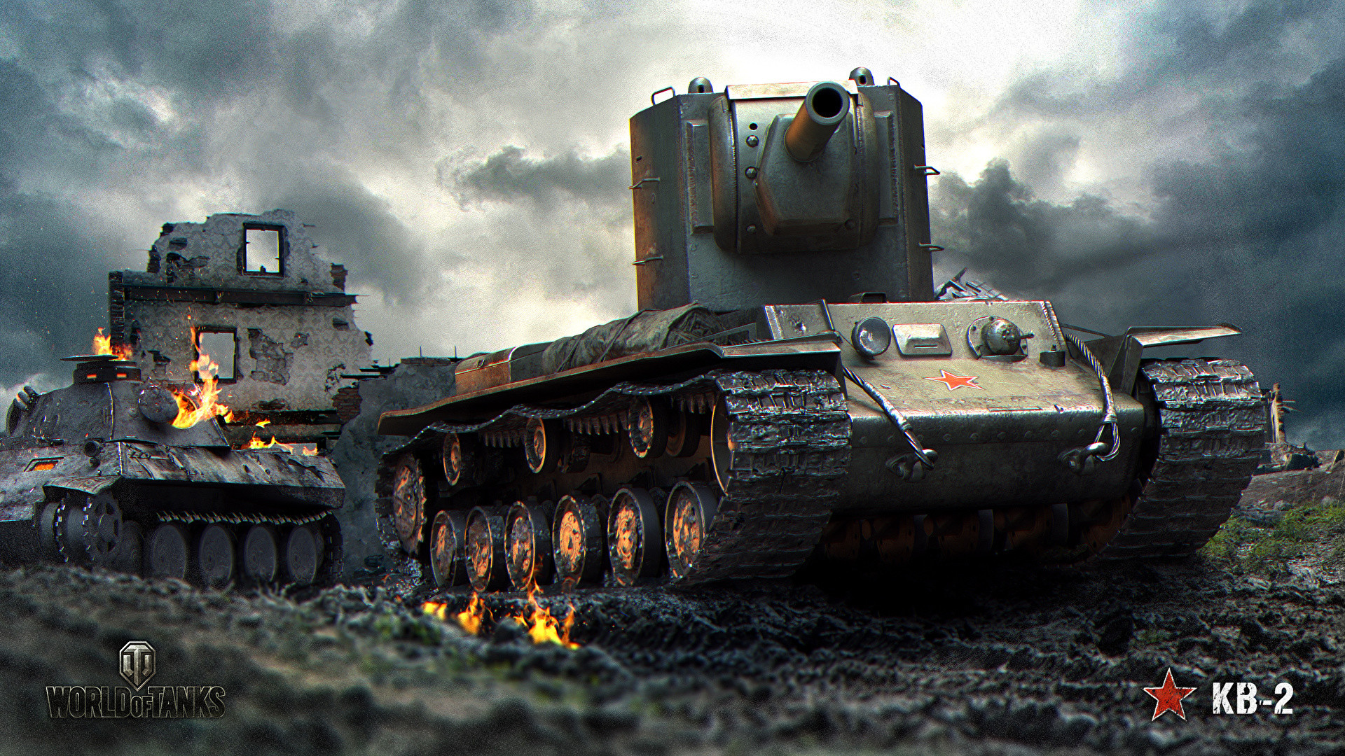Pictures World Of Tanks Tanks Russian Kv 2 Games Wot - Кв 2 World Of Tanks - HD Wallpaper 