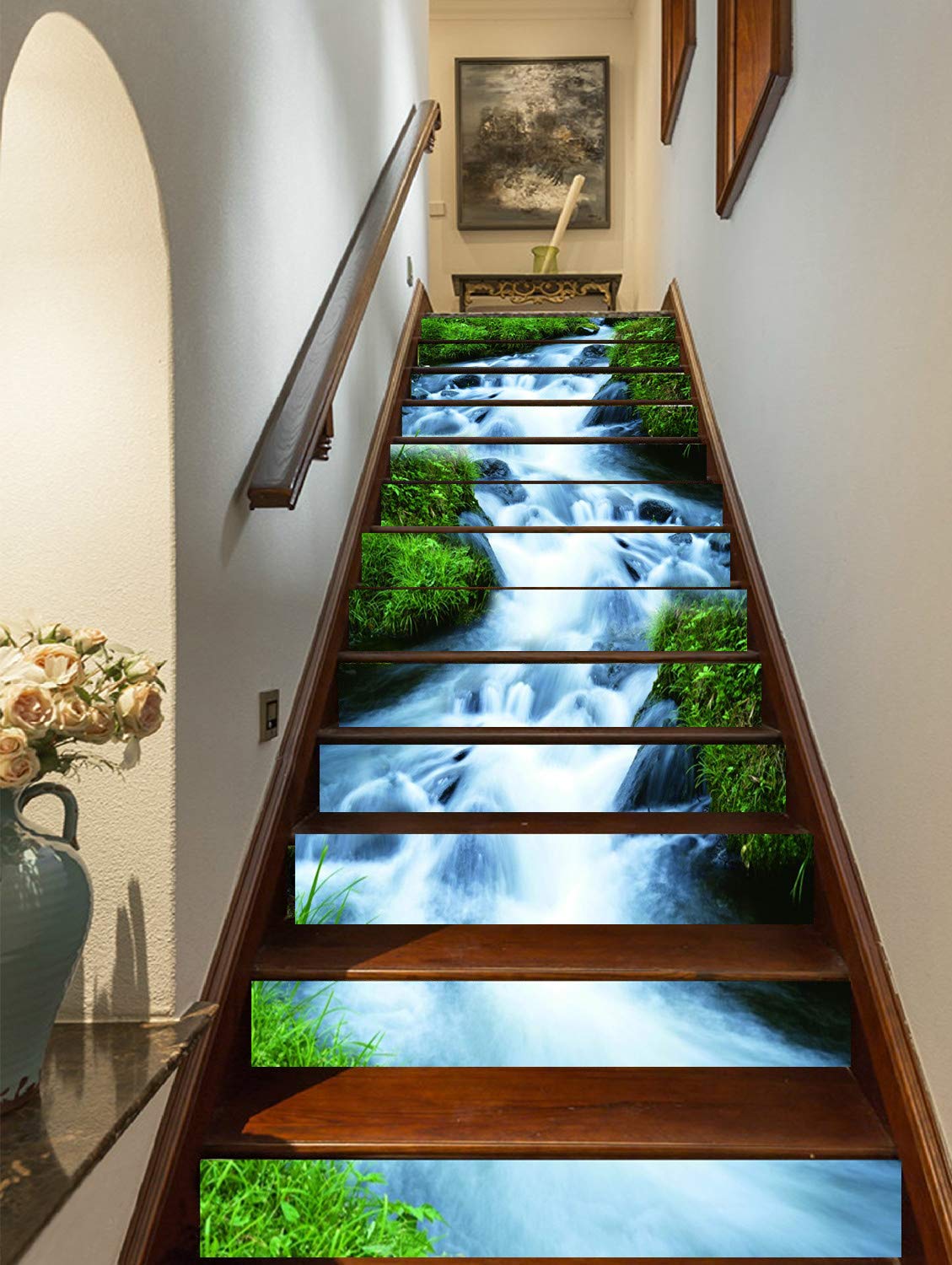 3d Wallpaper For Stairs Wall - HD Wallpaper 