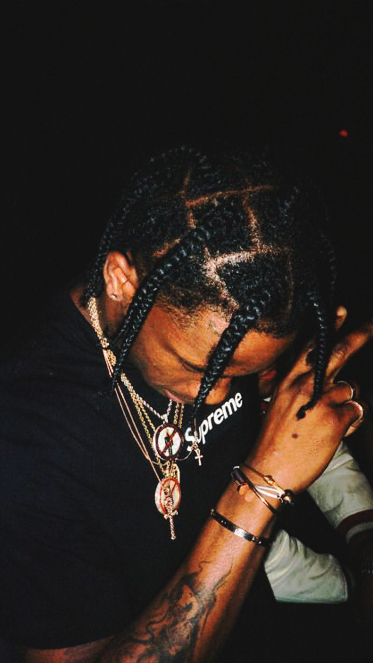 Travis Scott Hair Part - HD Wallpaper 