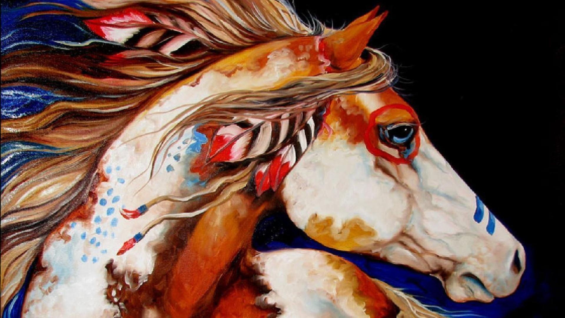 1920x1080, Native American Indian Free Wallpapers Attachment - Native American Horse - HD Wallpaper 
