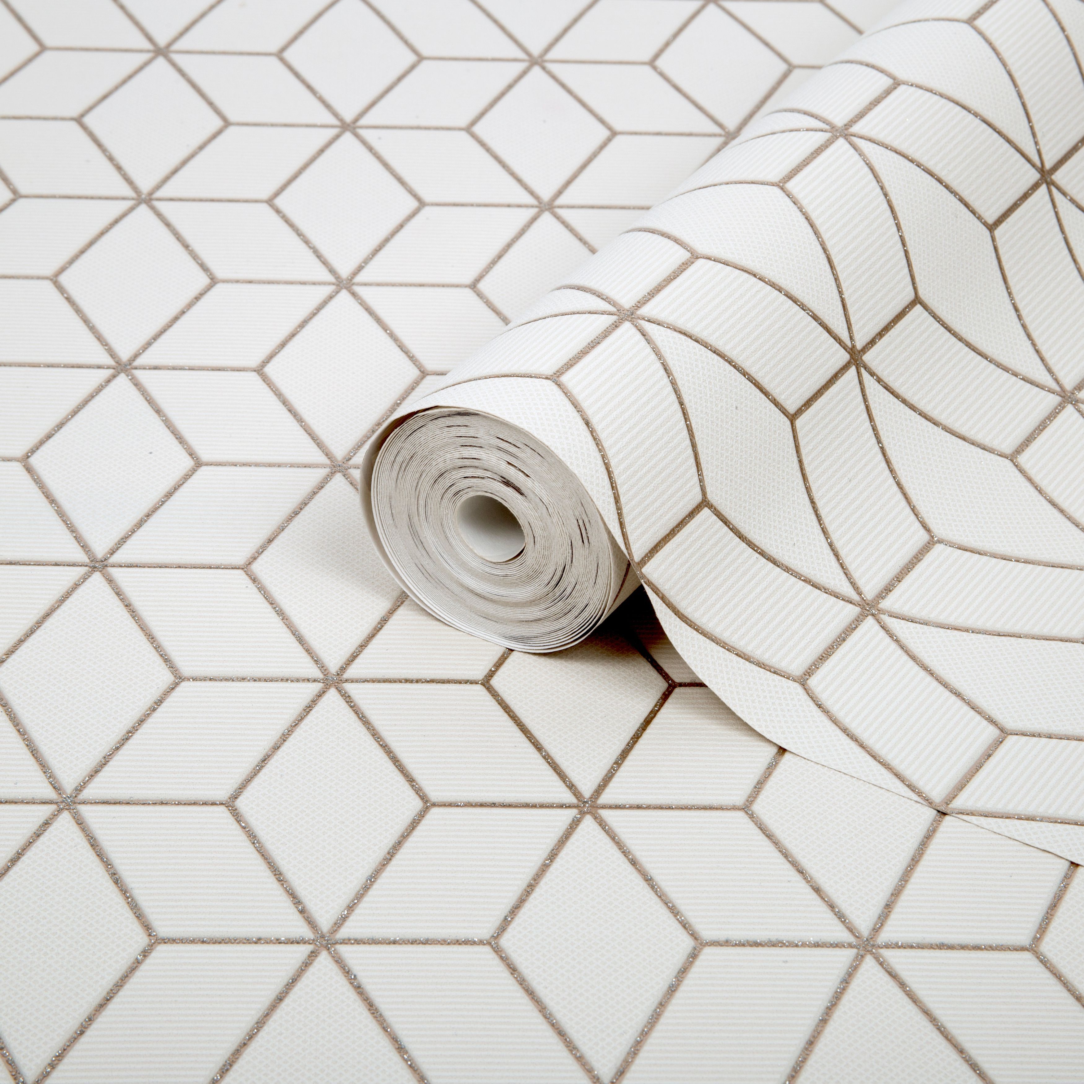 Superfresco Easy Prism Gold Geometric Glitter Effect - HD Wallpaper 