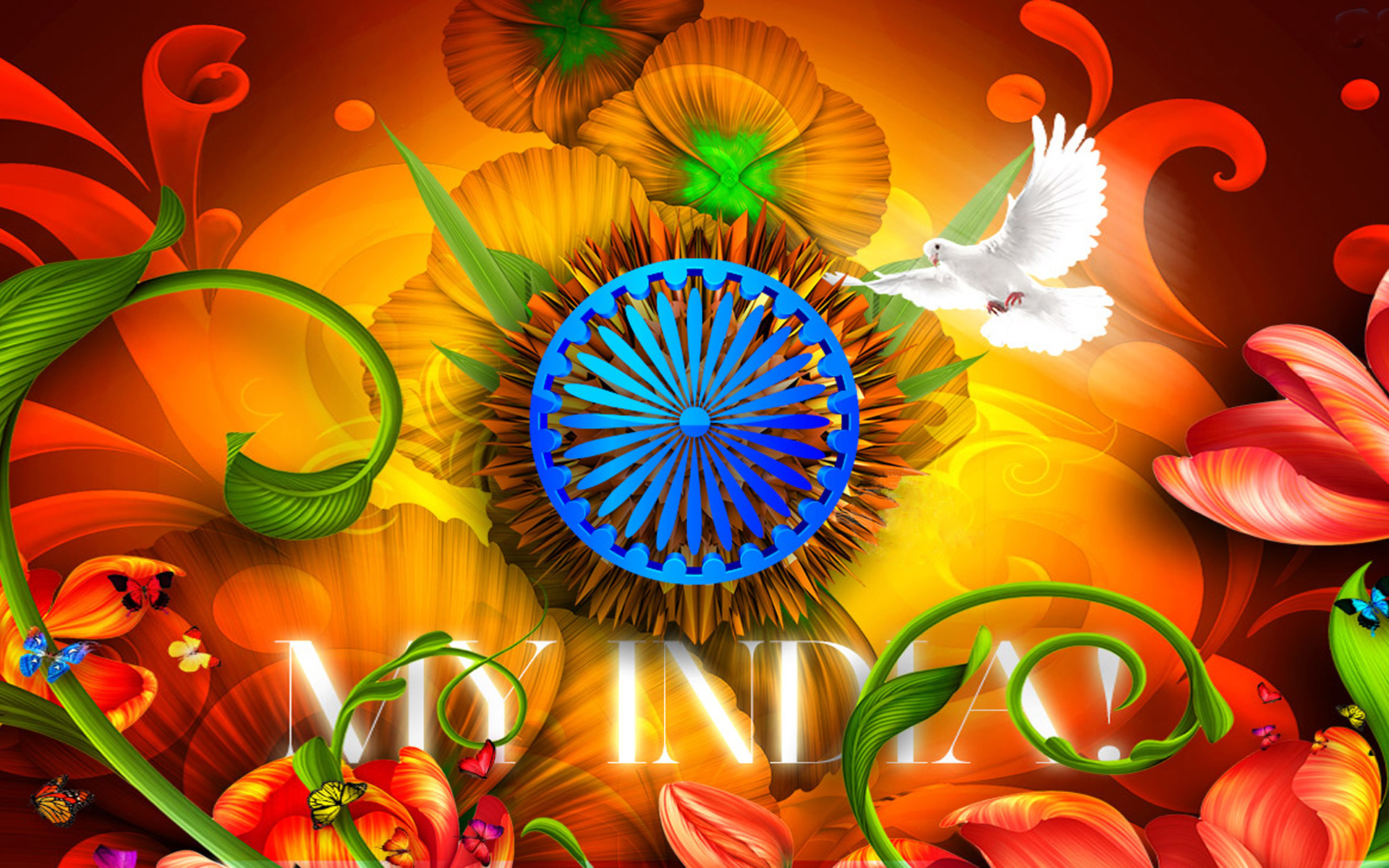 India Wallpaper Independence Day - HD Wallpaper 