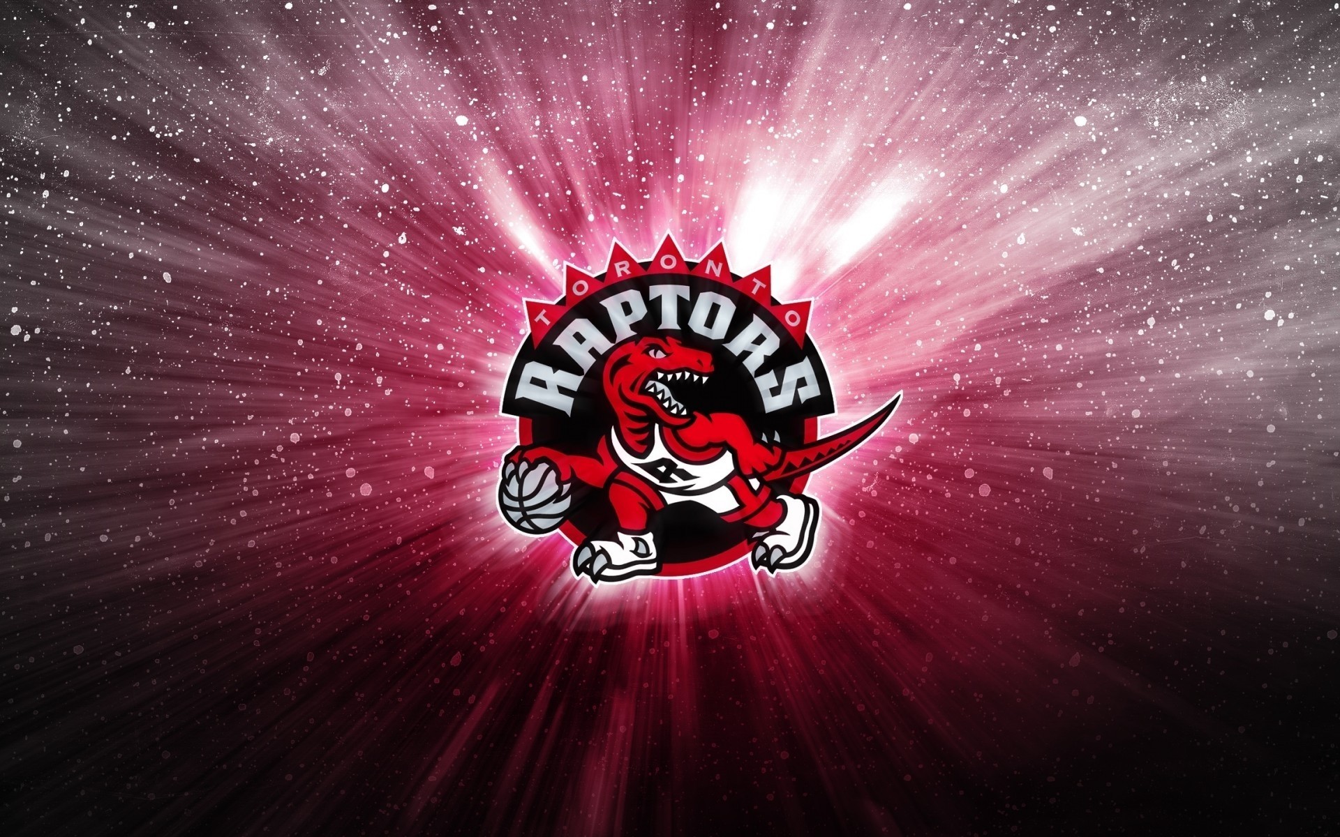 Photo Wallpaper Red, The Ball, Sport, Basketball, Dinosaur, - Toronto Raptors Logo - HD Wallpaper 