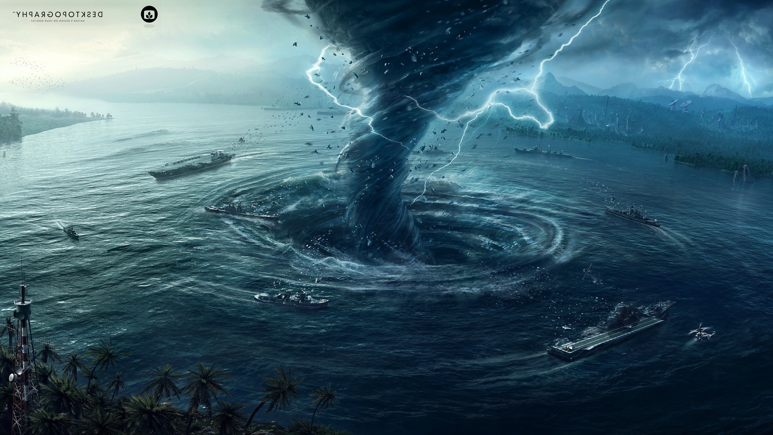 Desktopography, Natural Disaster, Hurricane, Water, - Tornado Wallpaper Hd - HD Wallpaper 