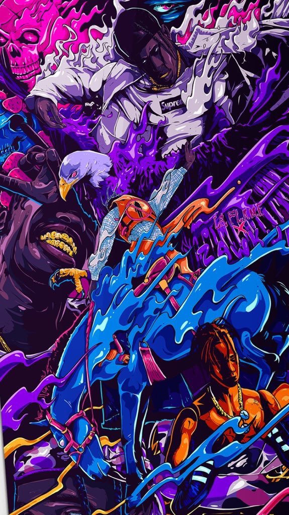 Travis Scott Wallpaper Psychedelic 575x1024 Wallpaper teahub io