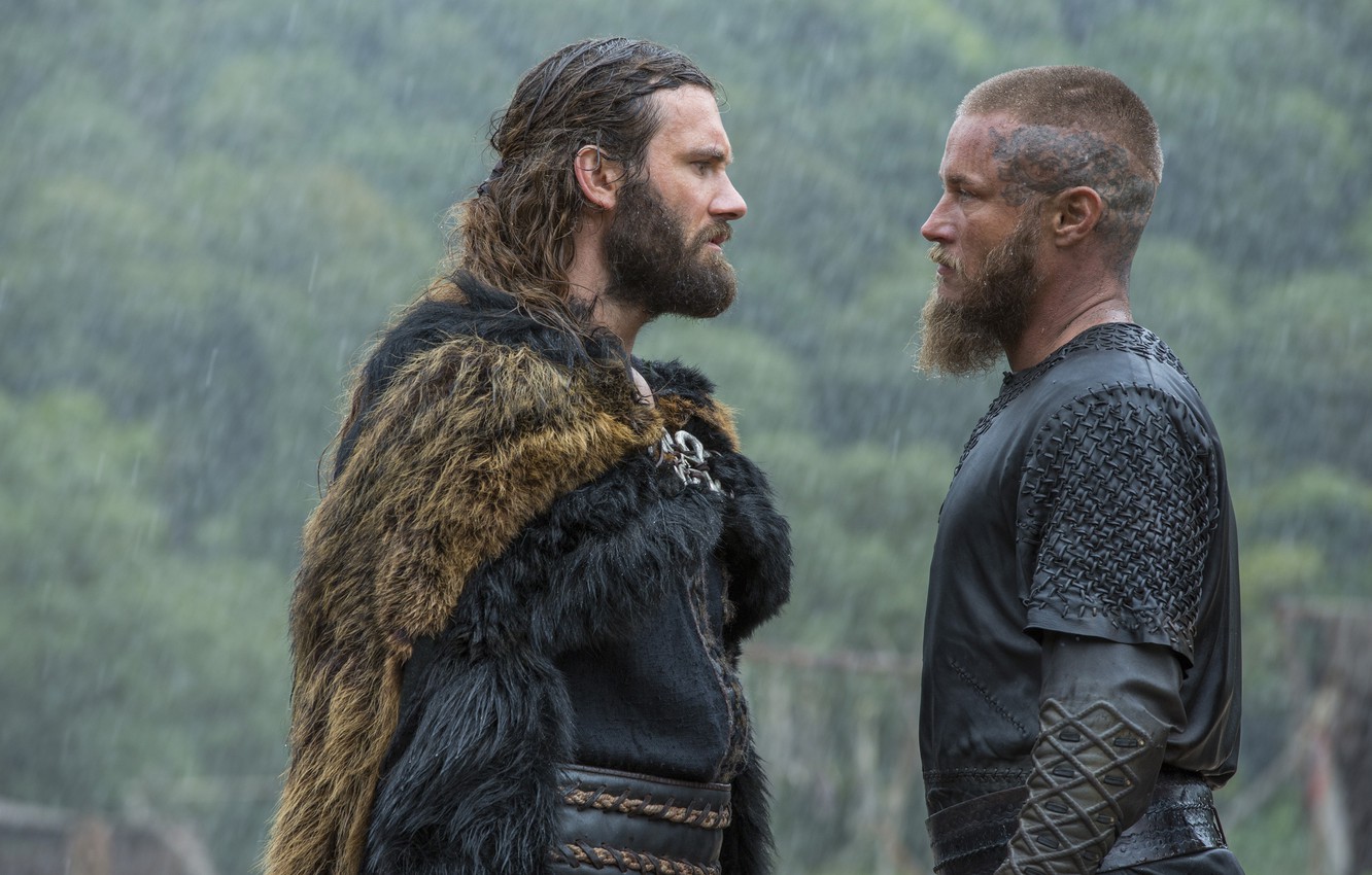 Photo Wallpaper Views, Vikings, The Vikings, Travis - Ragnar And Rollo - HD Wallpaper 