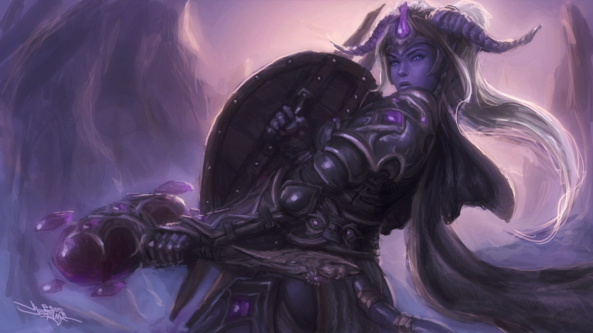 Paladin, Horns, World Of Warcraft, Draenei Wallpapers - World Of Warcraft Wallpaper Draenei - HD Wallpaper 