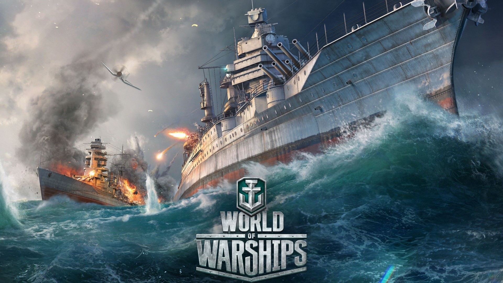 Preview Wallpaper World Of Warships, Ship, Explosion - World Of Warship Background - HD Wallpaper 