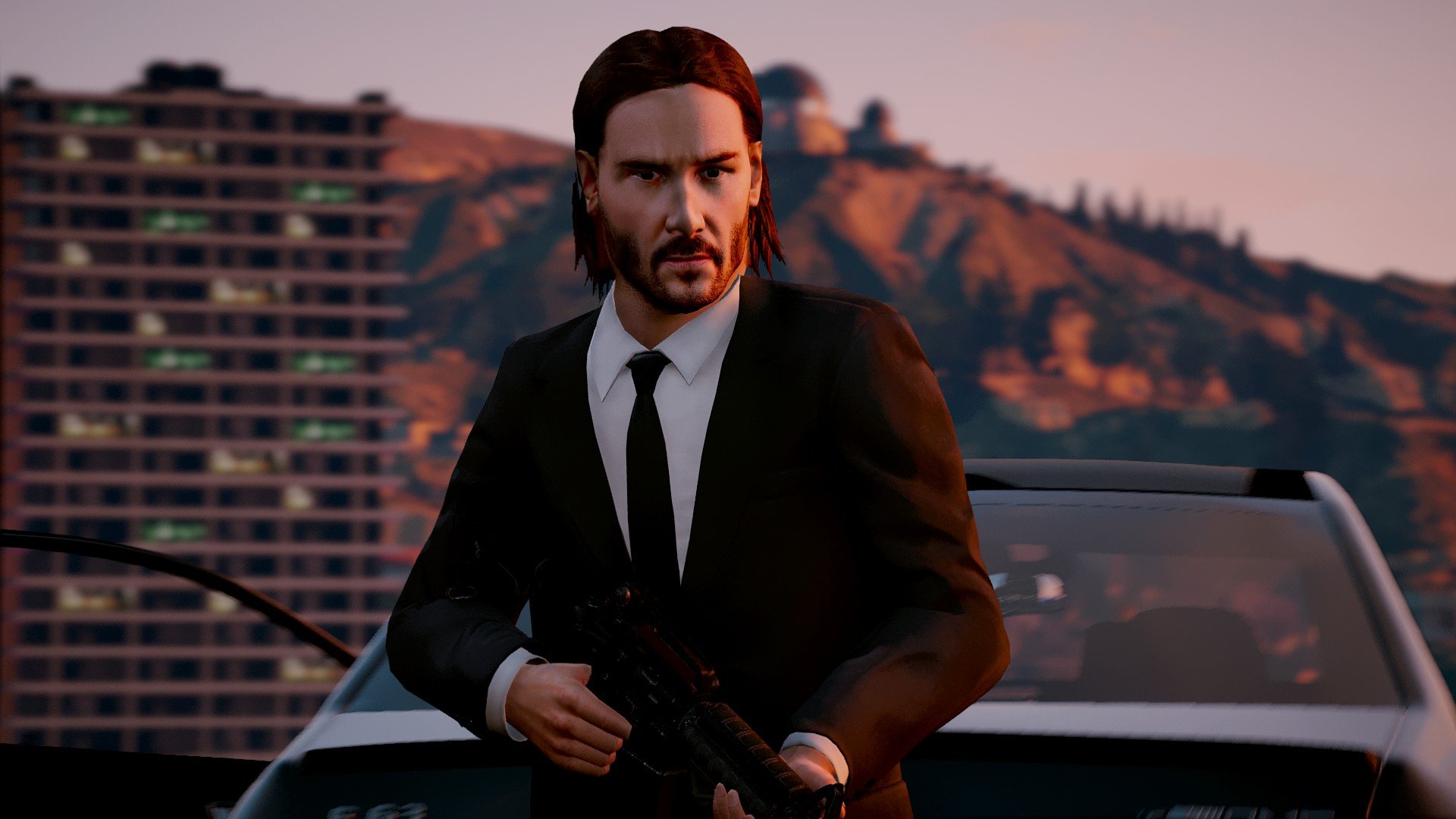 Gta V5 John Wick Character - HD Wallpaper 