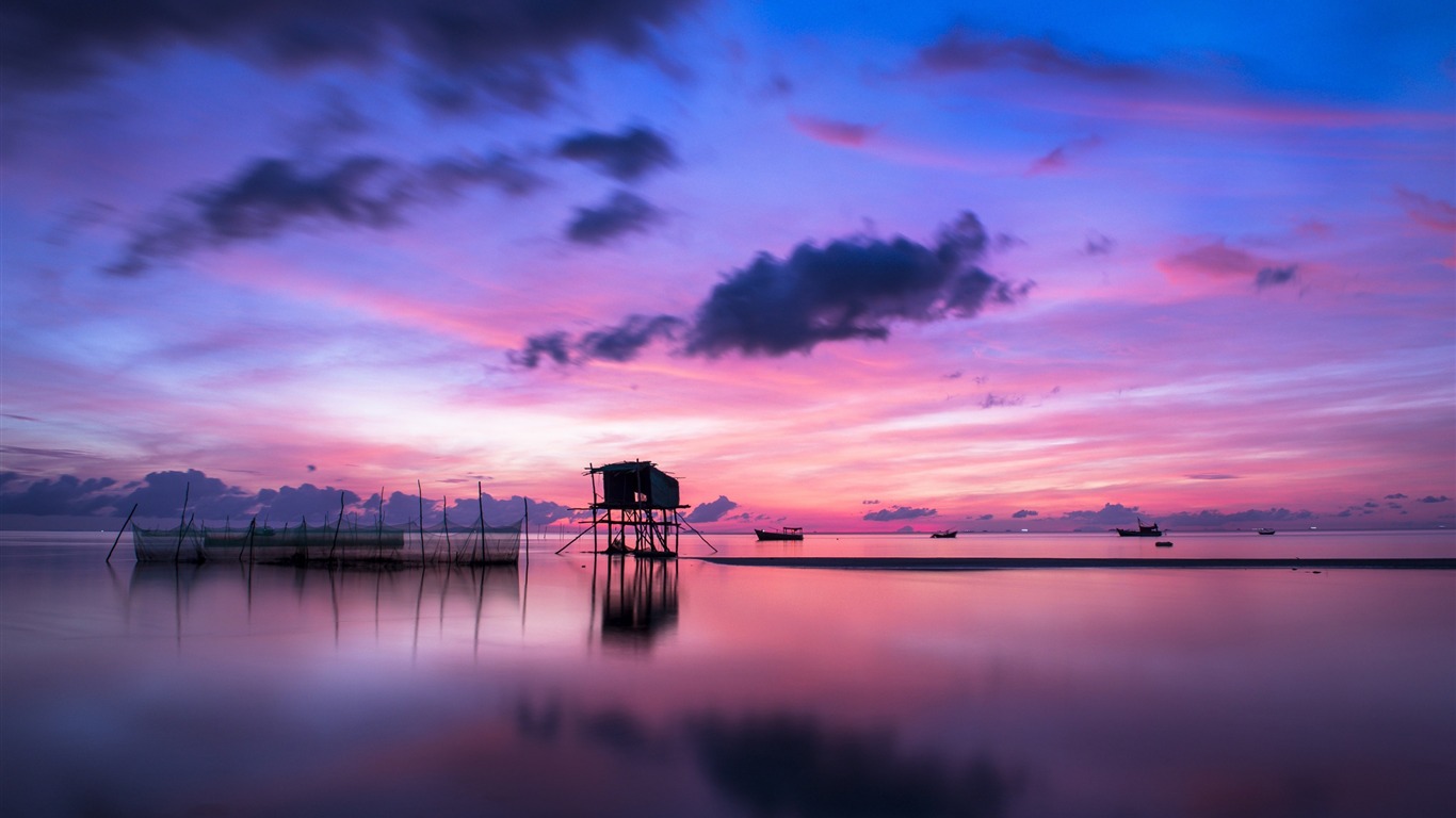 Sunrise Vietnam-nature Photo Hd Wallpaper2015 - Viet Nam - HD Wallpaper 