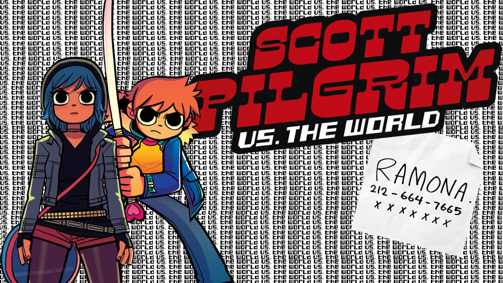 Colorful Scott Pilgrim Vs The World Background Images - Scott Pilgrim Vs The World Logo Png - HD Wallpaper 