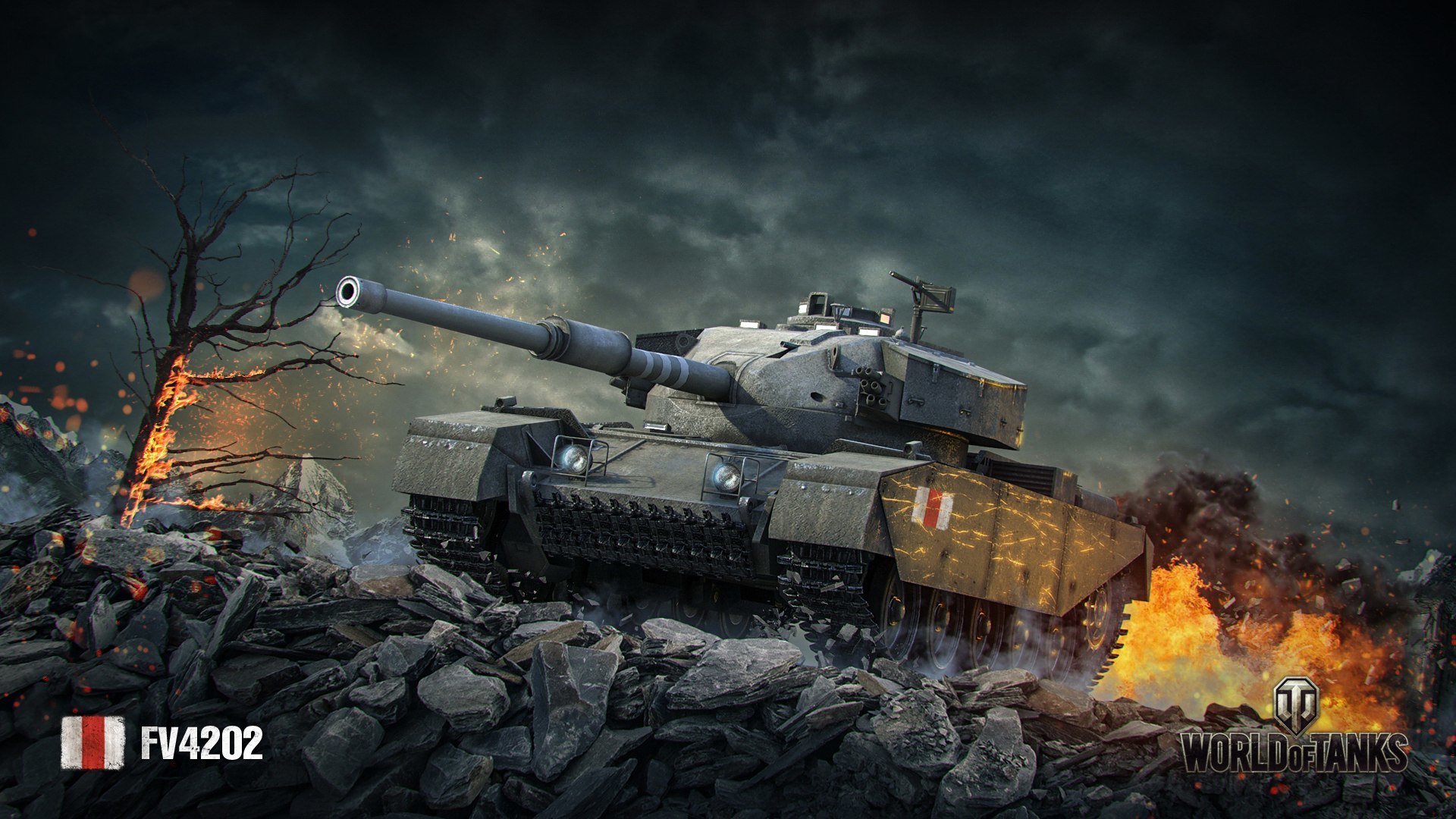 World Of Tanks Wallpaper Hd Desktop Attachment - World Of Tanks Fv4202 - HD Wallpaper 