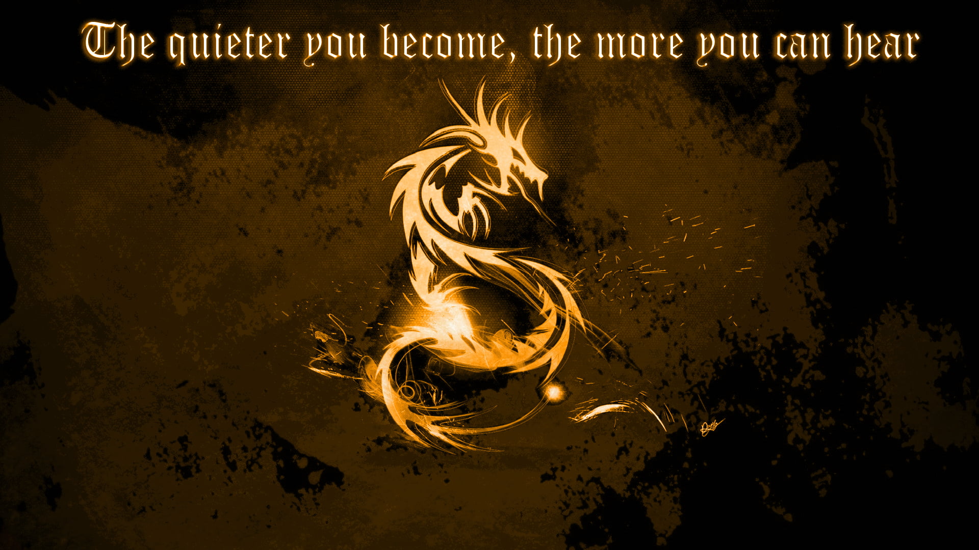 Kali Linux Quote The Quieter You Become - HD Wallpaper 