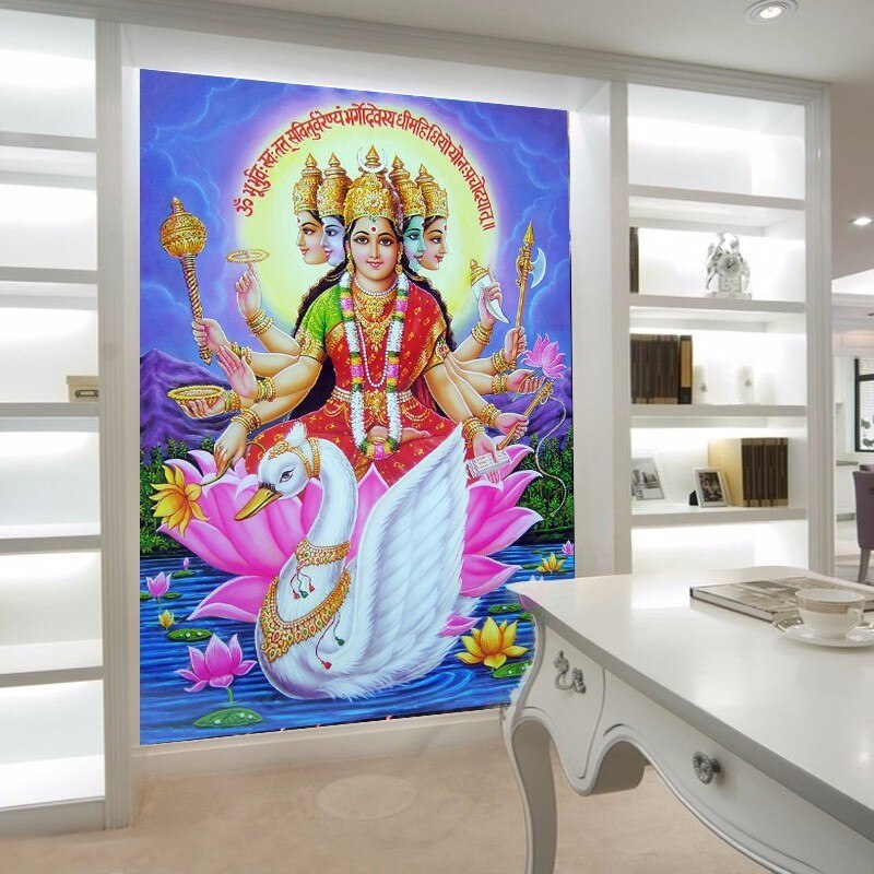 Goddess Gayatri - HD Wallpaper 