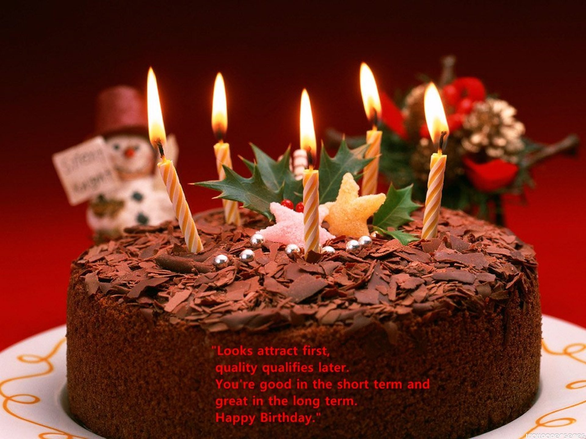 Happy Birthday Wishes Quotes Wallpaper - Happy Birthday Day Cake - HD Wallpaper 