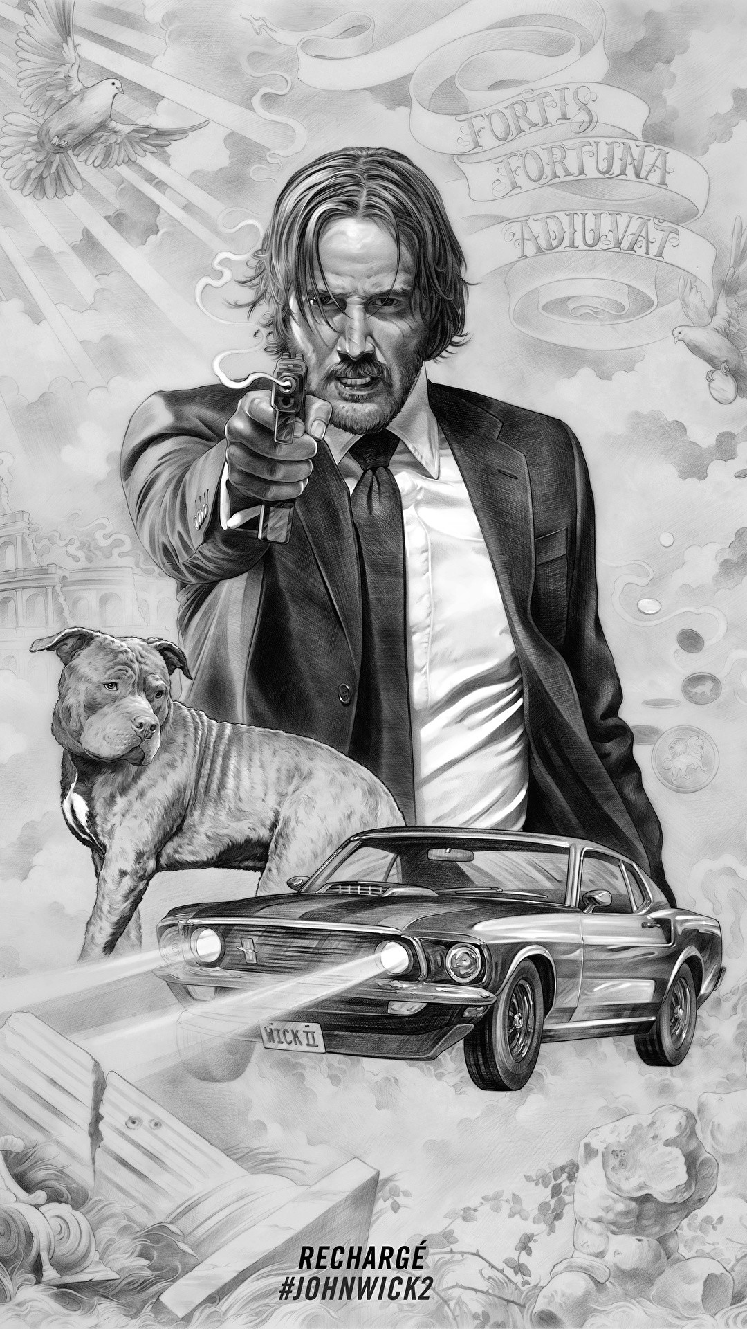 1080 X 1920 
 Data Src John Wick Wallpapers For Tablet - John Wick Tattoo Ideas - HD Wallpaper 