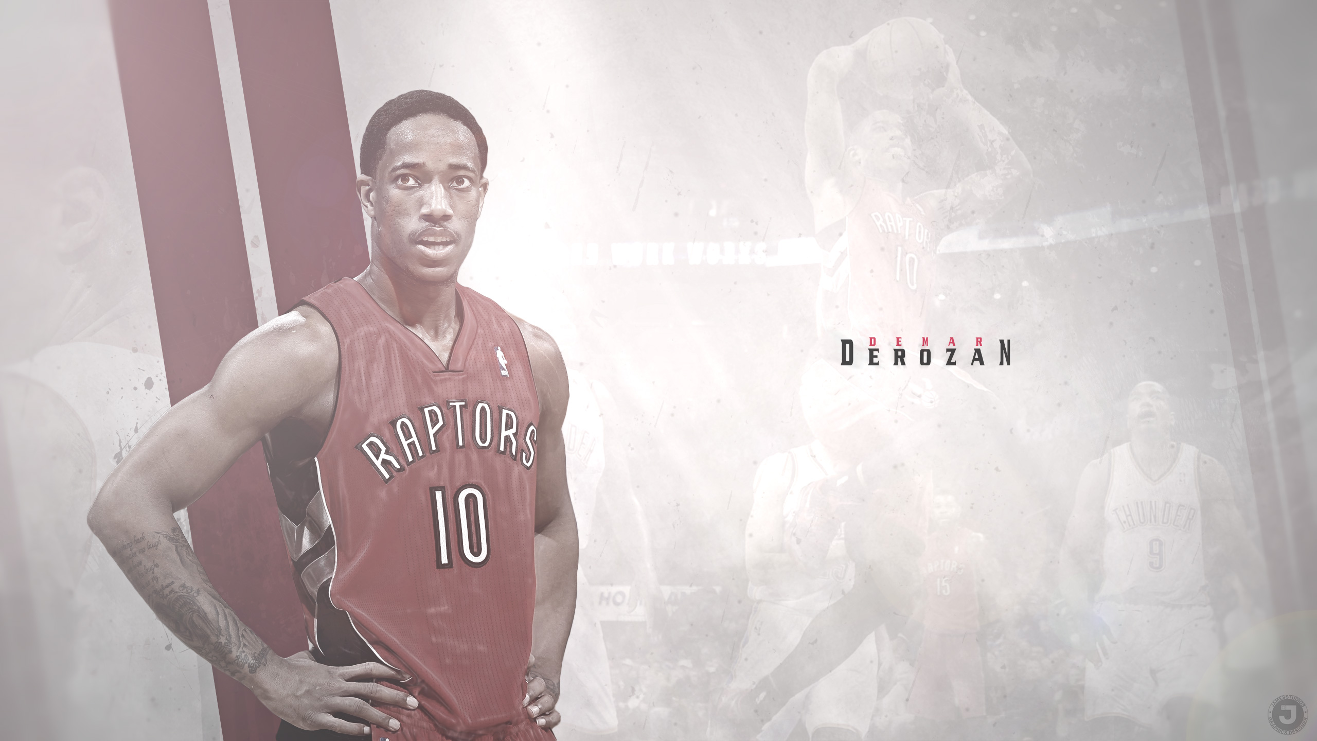 Demar Derozan Toronto Raptors 2015 Wallpaper - Demar Derozan - HD Wallpaper 