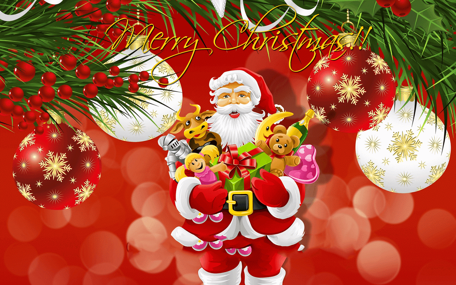 Christmas Background Hd - HD Wallpaper 