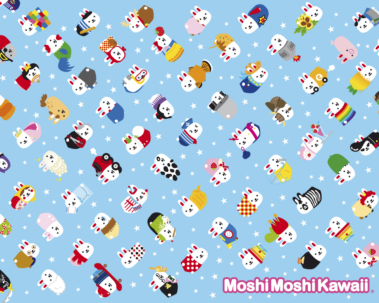 Moshicon Act Free - Moshi Moshi Kawaii - HD Wallpaper 