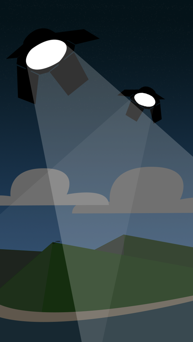 Spotlight Ufos - Monoplane - HD Wallpaper 