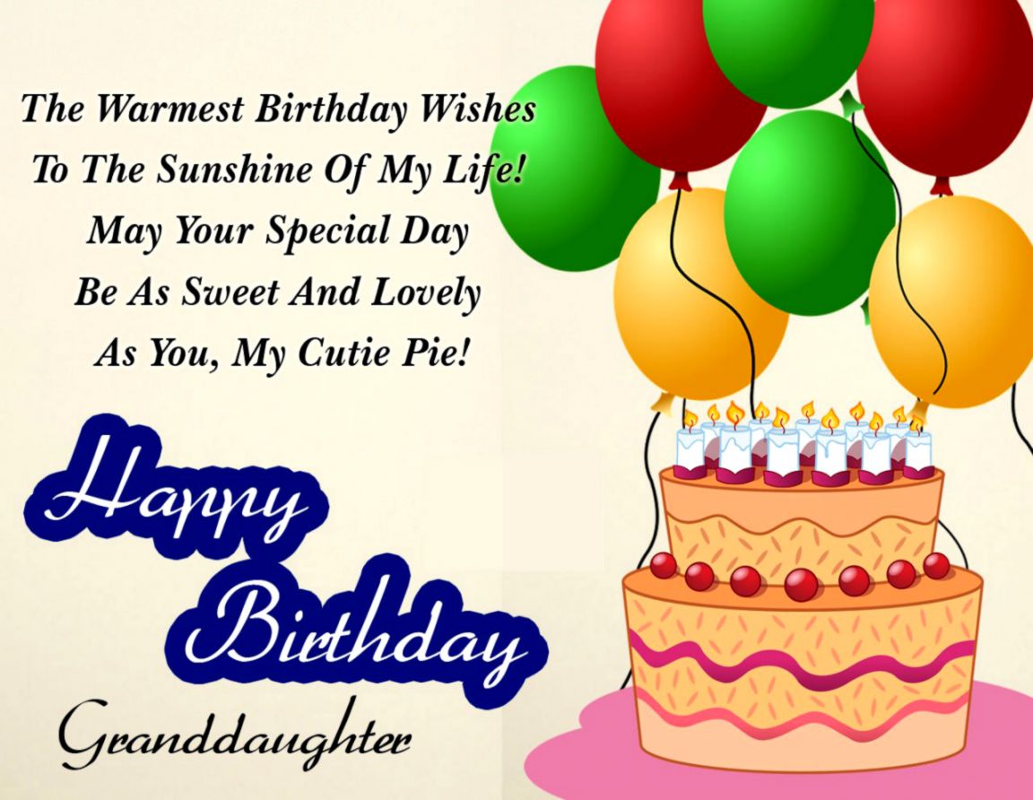 Top 15 Wallpapers Birthday Wishes For Granddaughter - Happy Birthday Wishes To A Little Granddaughter - HD Wallpaper 