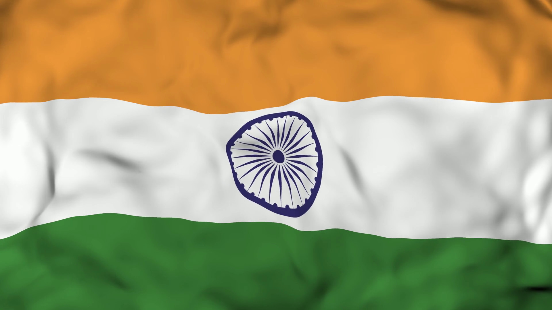 4k Realistic 3d Detailed Slow Motion Indian Flag In - Indian Flag 4k Animated - HD Wallpaper 