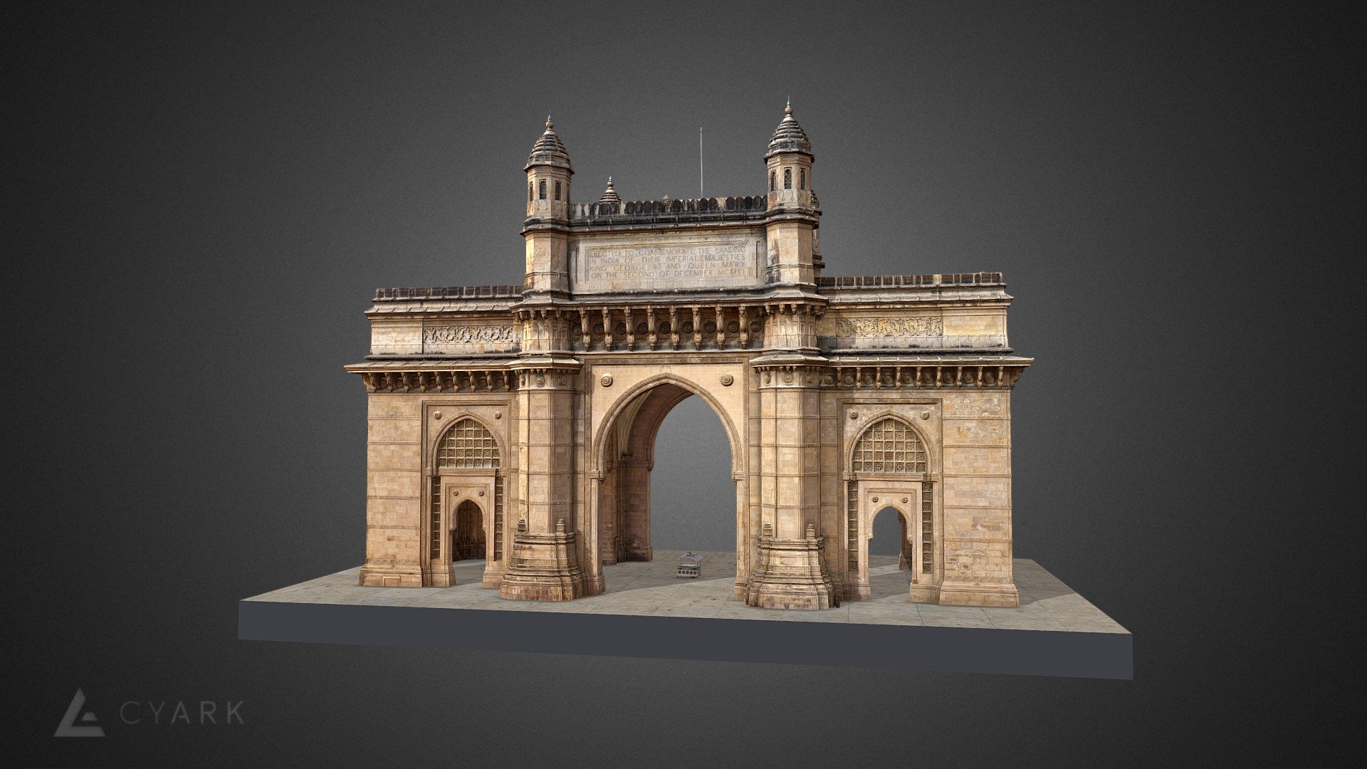 Gateway Of India 3d Model - HD Wallpaper 