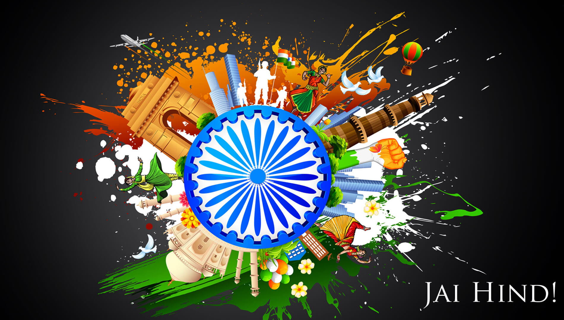 India Independence Day 15th August Jai Hind Hd Wallpaper - August 15 2017 Independence Day - HD Wallpaper 