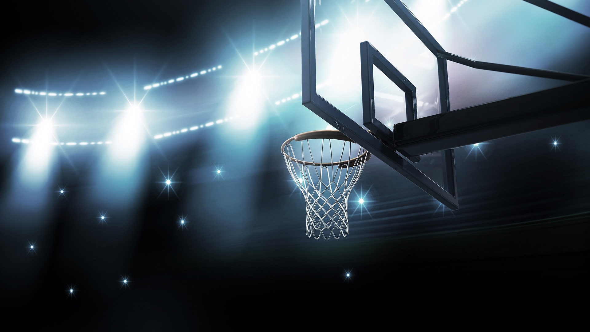 25 Basketball Wallpapers, Backgrounds, Images,pictures - Basketball Court Flashing Lights - HD Wallpaper 